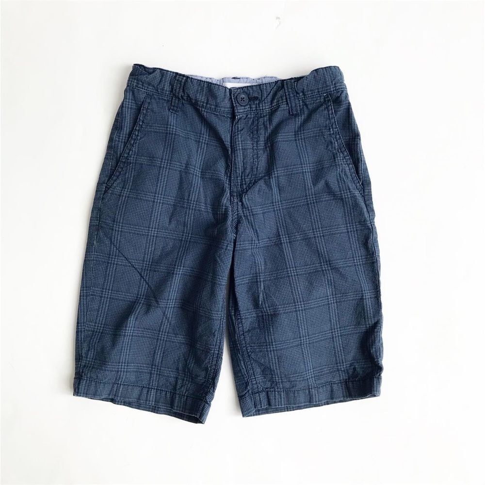 Old navy blue plaid casual shorts GUC 10Y